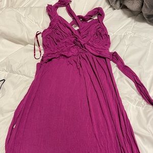 Maternity purple maxi dress by Motherhood size small